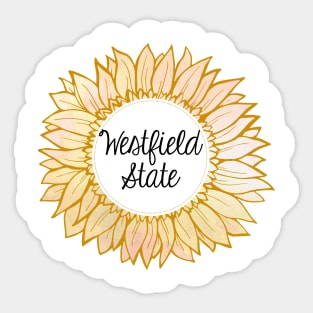 Westfield State University Sunflower Sticker